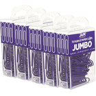 JAM Paper Coloured Jumbo Paper Clips, Large, Purple Paperclips, 5 Packs of 75, 375 Total (42186879g)-Purple