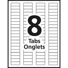 Avery Index Maker Print And Apply Clear Label Dividers - 8 Tabs - 25 Sets - White (11447)-Label all your tabs at once with the Easy Apply™label strip