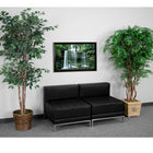 Flash Furniture HERCULES Imagination Black LeatherSoft Lounge Set, 2 Pieces-Add on pieces as your business grows