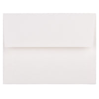 JAM Paper A2 Invitation Envelopes, 4.38 x 5.75, Strathmore Bright White Linen, 100 Pack (66670g)-Bright white