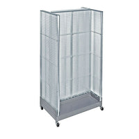 Azar Displays H-Shaped Pegboard Display, 66" x 36", Clear (700432-CLR)-Clear plastic