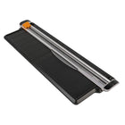 Fiskars 12" Portable Paper Trimmer - Recycled-Patented TripleTrack System interlocks blade and rail for cuts that are straight and steady - never curved or wobbly