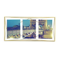 Umbra Prisma Multi Photo Display, Matte Brass (313019-221)-Wall or desk frame