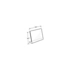 Azar Displays Square Slanted, L-Shape Acrylic Sign Holder, 4.5" x 4.5", 10 Pack (112733)-Made from acrylic