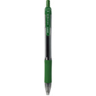 Zebra Sarasa Rapid Dry Gel Pens Retractable – 0.7mm – Green – 4 Pack (46884STP)-Soft, latex-free rubber grip indicates colour