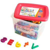 Educational Insights Alphamagnets And Mathmagnets Multi Coloured Letters And Numbers Combo Set, 126 Pack (1636)-Ages 4 - 6 and grades pre kindergarten+
