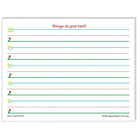 Teacher Created Resources Smart Start K-1 Writing Paper 11" x 8-1/2" 40 Sheet/Tablet, 3 Pack (TCR76500)-Handwriting Paper with bold graphics in blue, green, and red