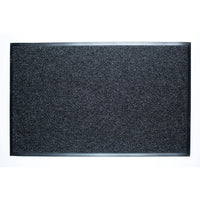 Dura Nop Entrance Mats 2' x 3' w/Edging, Charcoal-Holds approximately 5.5 litres or 1.45 gallons of water per square yard