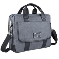 Vangoddy Chrono 15.6" Laptop Messenger Bag - Crossover - Grey-Adjustable shoulder straps, reinforced handles