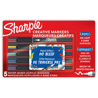 Sharpie Creative Markers - Brush Tip - Assorted Colours - 5 Pack-Brush Tip