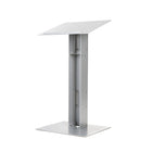 Urbann - Lutrin Y5 sans roulettes - aluminium et bois - cognac-610 mm x 510 mm x 1143 mm (24" x 20" x 45")