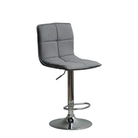 Plata Import Lutch Adjustable Stool, Grey (ST-8550F-G)-Bar Stool