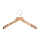 Eddie’s Hang-Up Display Ltd. – Cintre en bois large aux épaules profilées, fini naturel, 12/boîte (106681)-Bois dur (Schima superba)