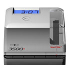 Pyramid Time Systems 3000 Series Unlimited Employee Document Stamp Manual Punch Time Clock - Light Grey-Digital display with time, date & day of week