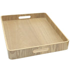 Cathay Importers Bentwood Rect Tray with Handles, 16"W x 12"D x 2"H, Light Brown-Bentwood construction - made from willow wood veneer