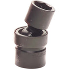 Gray Tools 17mm X 1/2" Drive, 6 Point Standard Length, Universal Joint Socket, Black Impact-Size: 17mm