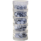 Chenille Craft Wiggle Eyes Stacking Storage Containers, 20 Pack (CK-3407)-Age group and grade: Ages 3 - 17 and grades pre kindergarten - 12th