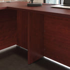 Sauder 59"W Affirm Desk - Classic Cherry- Meets BIFMA standard x5.5 for safety, durability, and structural performance