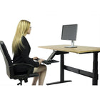 Uncaged Ergonomics KT2 Ergonomic Sit or Stand Under-Desk Keyboard Tray, Fully Adjustable-Raise keyboards to any height from 10" below to 8" above your desk