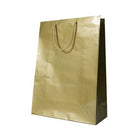 Jam Paper - Sacs-cadeaux avec poignées en corde - Très grand - 12 1/2 po x 17 po x 6 po - Or brillant - paquet de 100-Couleur: Or