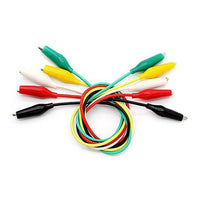 Digiwave Jumper Test Lead Cable, 1" x 1" x 10", Multicolour, 5 Pack-Digiwave Jumper Test Lead Cable w/Alligator Clip in 5 colours
