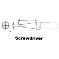 ET Series Tips for TEF891 Soldering Pencil, BW089, ET Series Tips for TEF891 Soldering Pencil, Screwdriver, 12 Pack-ET Series Tips for TEF891 Soldering Pencil, Screwdriver
