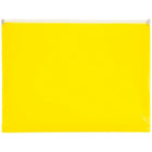 Jam Paper Enveloppes en plastique, fermeture à glissière, format lettre, 9 1/2 x 12 1/2 po, jaune, 12/pqt-Jaune