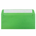 JAM Paper #10 Business Coloured Envelopes with Peel and Seal Closure - 4.125" x 9.5" - Green Recycled - 50 Pack-Colour: Christmas Green Envelopes