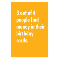 Millbrook Studios 5-3/8" x 7-3/4" 3 Out Of 4 People Greeting Cards and Envelopes, 18 Pack (06123)-Printed on uncoated card stock