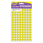 Trend Enterprises Superspots Stickers, Neon Yellow Smiles, 8000 Pack (T-46139)-Acid free, nontoxic and safe for use on photos