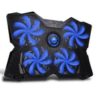Marvo Tech FN-30 Quad Fan Laptop Cooling Pad, Blue-Dimensions: 408mm x 287mm x 29mm
