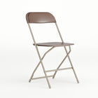 Flash Furniture – Chaise pliante en plastique série HERCULES d’une capacité de 800 lb, brun (LEL3BRN)-Capacité de poids de 650 lb