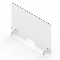 Mark Maker Acrylic Sneeze Guard - 47.5" W x 31.5" H-Our transparent hygiene sneeze guards reinforce social distancing, while helping to protect front-line employees and customers against the potential spread of germs