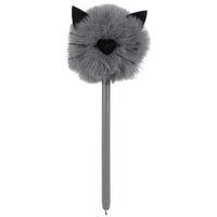 Merangue Puff Ballpoint Pen - Cat Face - 0.7mm-Ballpoint pen