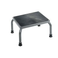 Drive Medical Footstool with Non Skid Rubber Platform, Without Handrail-Silver Vein, Steel