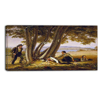 Designart William Sidney Mount, Boys Caugh Napping in a Field Canvas Art Print, (PT5016-40-20)-Print