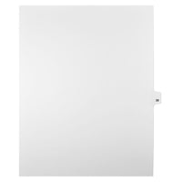 Mark Maker Legal Exhibit Index Tab White Single Tabs, 1/25th Cut, Letter Size, No Holes, Number 39, 25 Pack-White Single Tabs, 1/25th Cut
