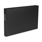 Davis 11" x 17" D-Ring Binder, 1", Black-Ledger-format antimicrobial binder features heavy-duty commercial construction for frequent reference and long use