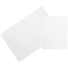 JAM Paper Premium Paper Cardstock Two Pocket Presentation Folders, White, 12 Pack (6194703dg)-White