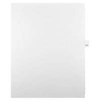 Mark Maker Legal Exhibit Index Tab White Single Tabs, 1/25th Cut, Letter Size, No Holes, Number 111, 25 Pack-White Single Tabs, 1/25th Cut