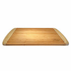 Heim Concept Organic Bamboo Large Cutting Board with End Groove-Brown, Bamboo