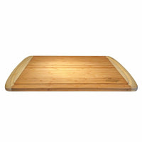 Heim Concept Organic Bamboo Large Cutting Board with End Groove-Brown, Bamboo