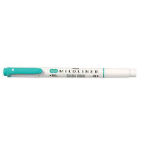 Zebra Mildliner Double-Ended Pen-Style Highlighter - Mild Summer Green-Double ended: Bullet & Chisel Tip