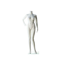 Eddie's Hang-Up Display Ltd. Headless Female Mannequin, 1 Bent Arm, White (150506)-Female headless mannequin