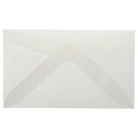 JAM Paper 2Pay Translucent Vellum Envelopes - 2.5" x 4.25" - Clear - 25 Pack -Clear translucent vellum envelope