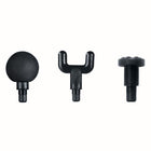 Lomi Mini Cordless Percussion Gun Massager - 3 Interchangeable Heads - Black-Easy portability