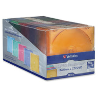 Verbatim CD/DVD Colour Slim Case, 50 Pack-Style: Jewel Case