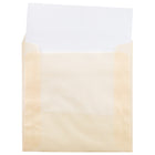 JAM Paper 6 x 6 Square Envelopes, Spring Ochre Ivory Translucent Vellum, 50 Pack (PACV510I)-Envelope Size: 6" x 6"