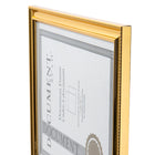 Office Works Metallic Document Frame, 11 x 8 inches, 12 Pieces, Gold-Material: the document picture frames are made of high-quality, durable, and lightweight plastic with a metallic gold finish to create an elegant and rich look