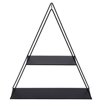 Truu Design Decorative Triangle Wall Shelf, 16 x 16 inches, Black-Measurement: the floating shelf measures 15.75"L x 18"H x 4"W in dimensions